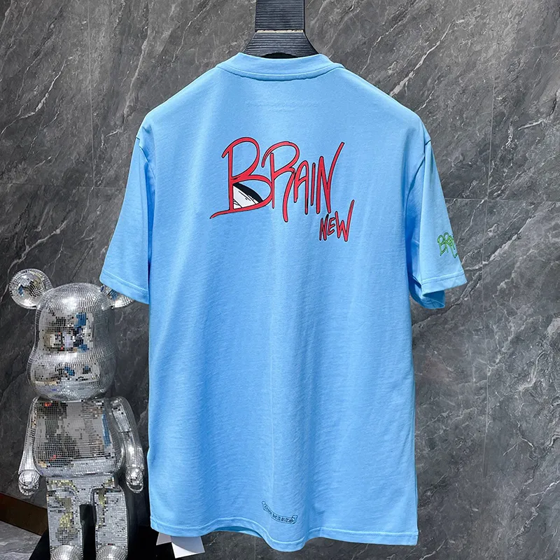 24SS Summer USA Pocket Letter TEE Fashion Fashion Fashion Manga Short Skateboard T Shish Women Women Cot. Camiseta gráfica de al