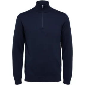 Berg Half Zip Cardigan Navy