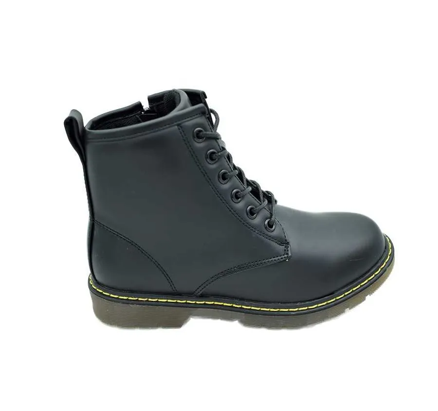 BOTA CÓMODA PARA NIÑOS K-TINNI CREMALLERA Y CORDÓN POLIPIEL NEGRO