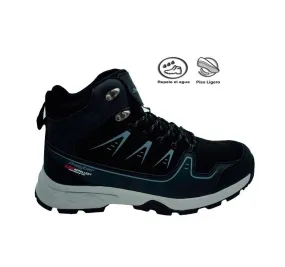 BOTA  J´HAYBER ZA52414 MONTAÑA TREKKING LIGERA HOMBRE MALTA NEGRO TECNOLOGÍA AQUA REPELLENT REPELE EL AGUA 27705