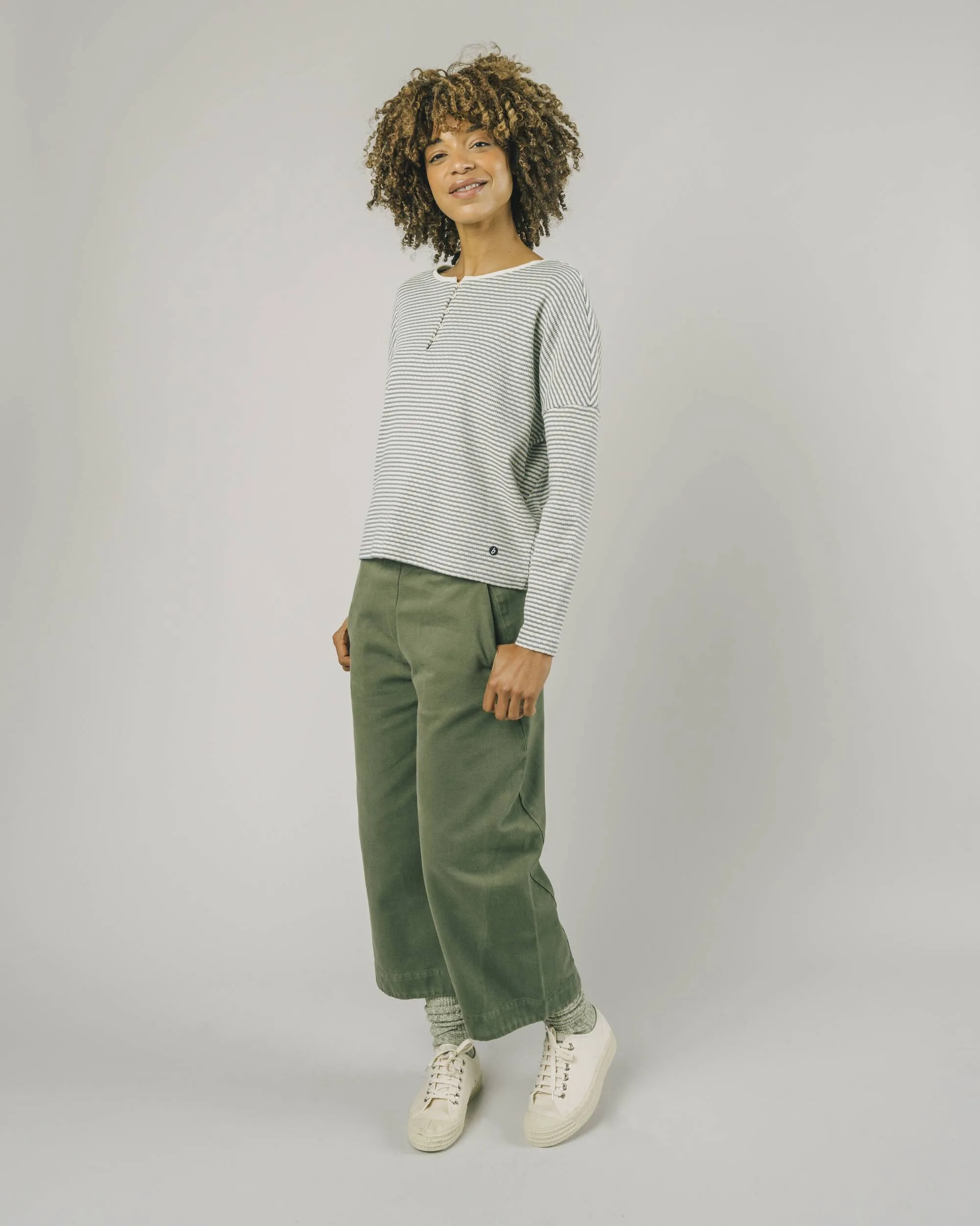 Buttoned Sweater Petrol