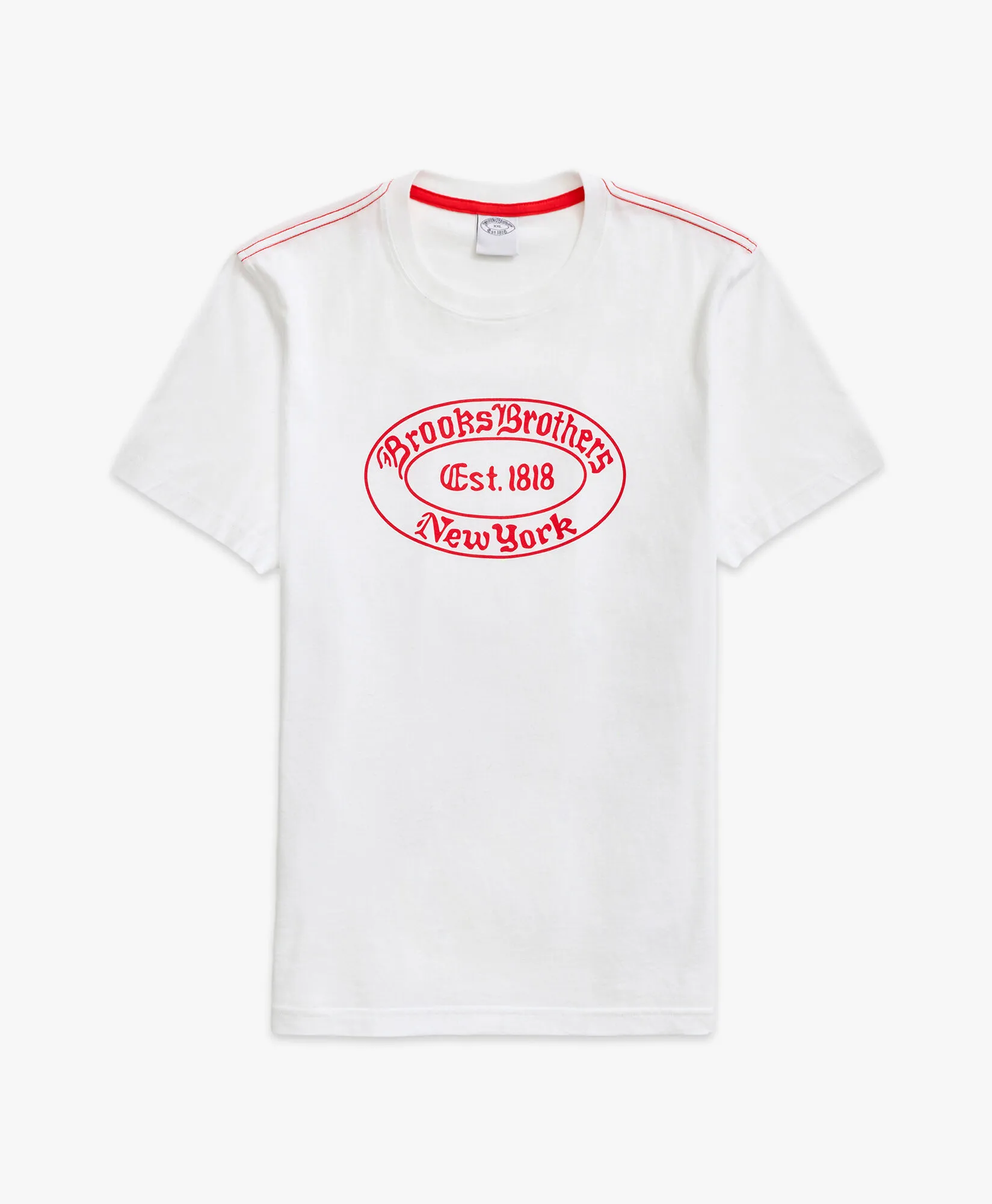 Camiseta Brooks Brothers Label gráfica