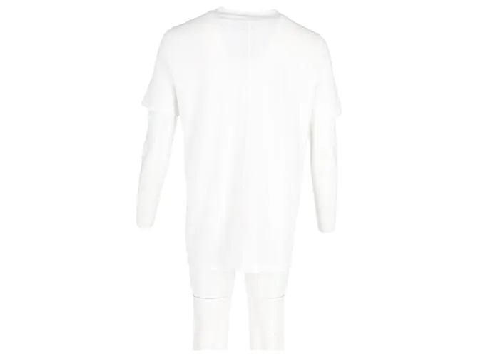Camiseta gráfica Level DRKSHDW de Rick Owens en algodón blanco 