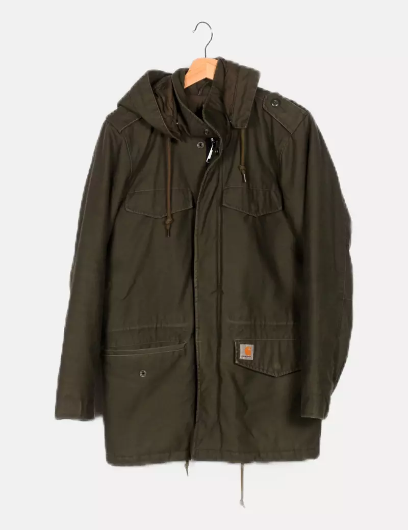 Carhartt Parka verde básica