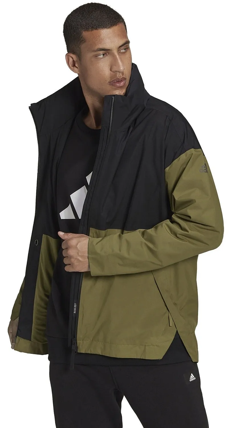chaqueta adidas Performance Urban Rain.RDY - Black/Wild Moss - men´s