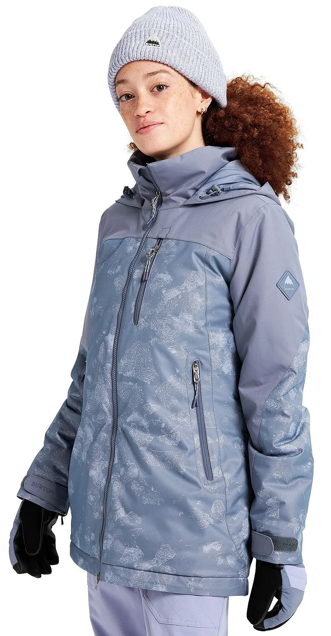 chaqueta Burton Lelah - Folkstone Gray/Crystalline - women´s