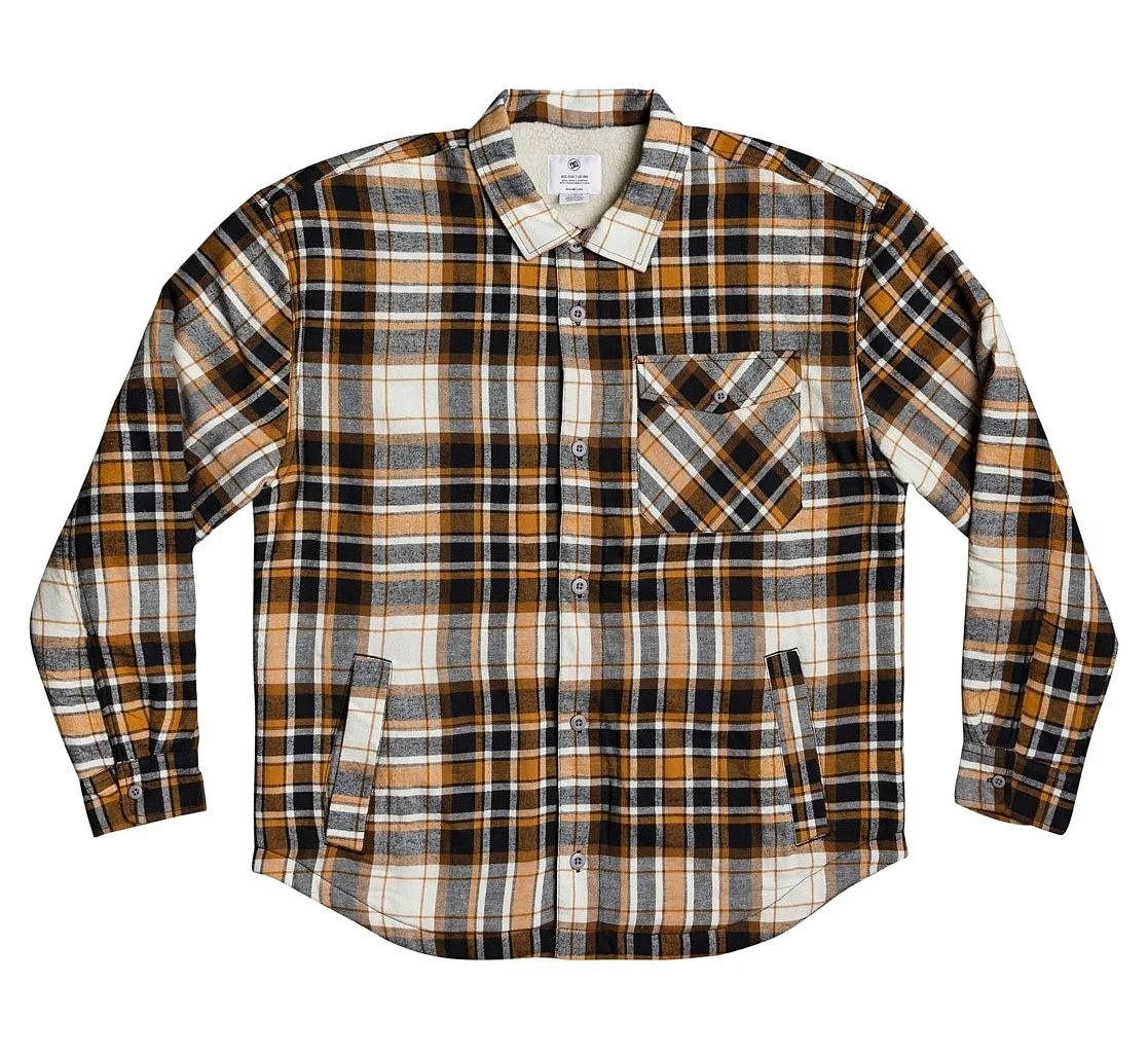 chaqueta DC Over The Top Flannel - NNW0/Sudan Brown - men´s