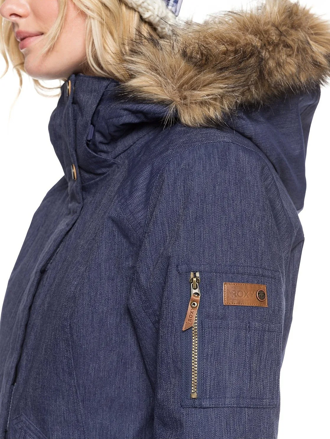 chaqueta Roxy Meade Denim - BNG0/Mid Denim - women´s