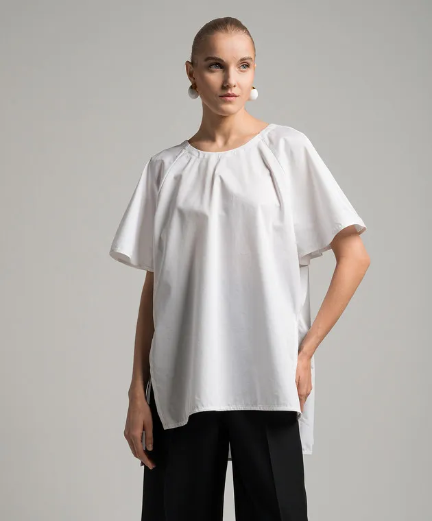 CO White blouse with silk