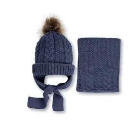 CONJUNTO GORRO Y BUFANDA TRENZAS