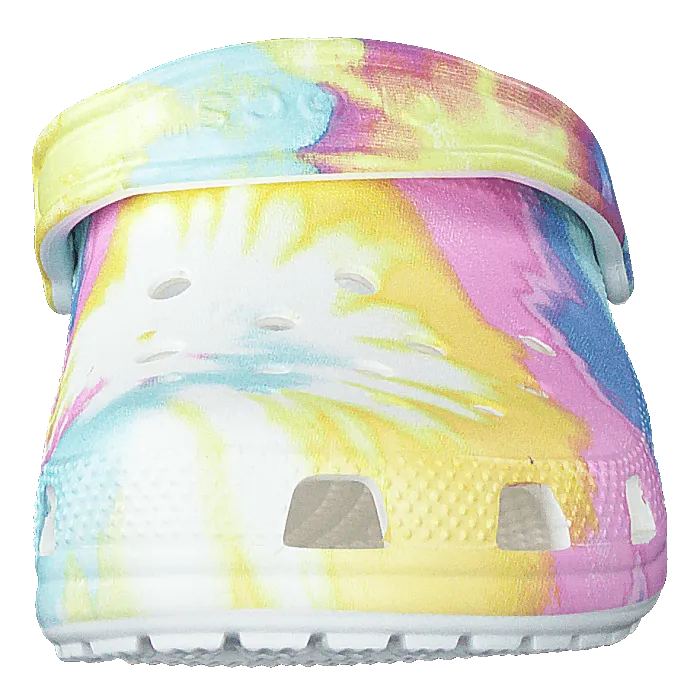 Crocs Classic Tiedye Graphic Clog K White/multi