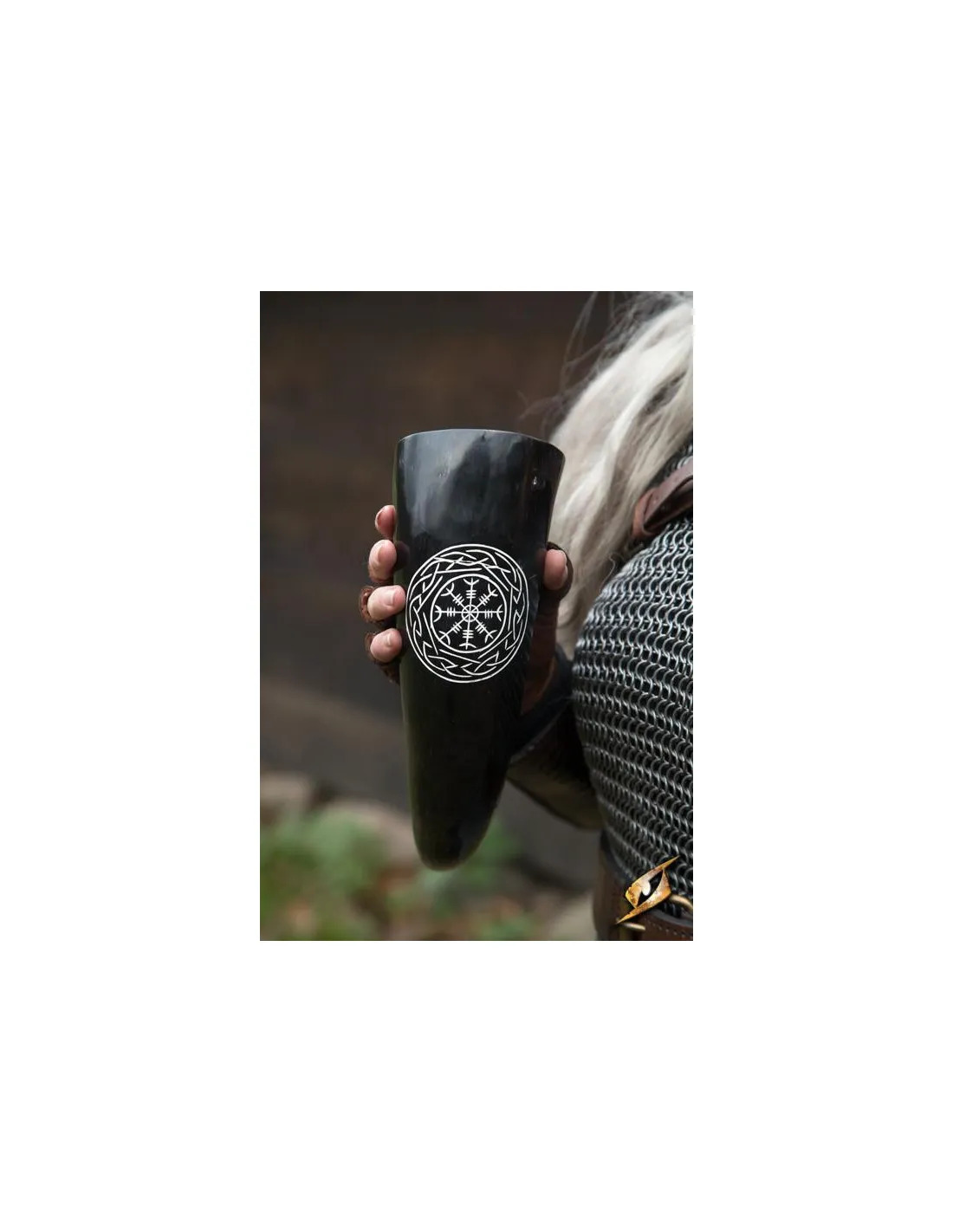 Cuerno negro Vikingo de Aegishjalmur