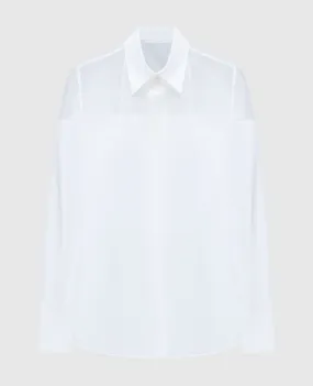 Helmut Lang White blouse with silk