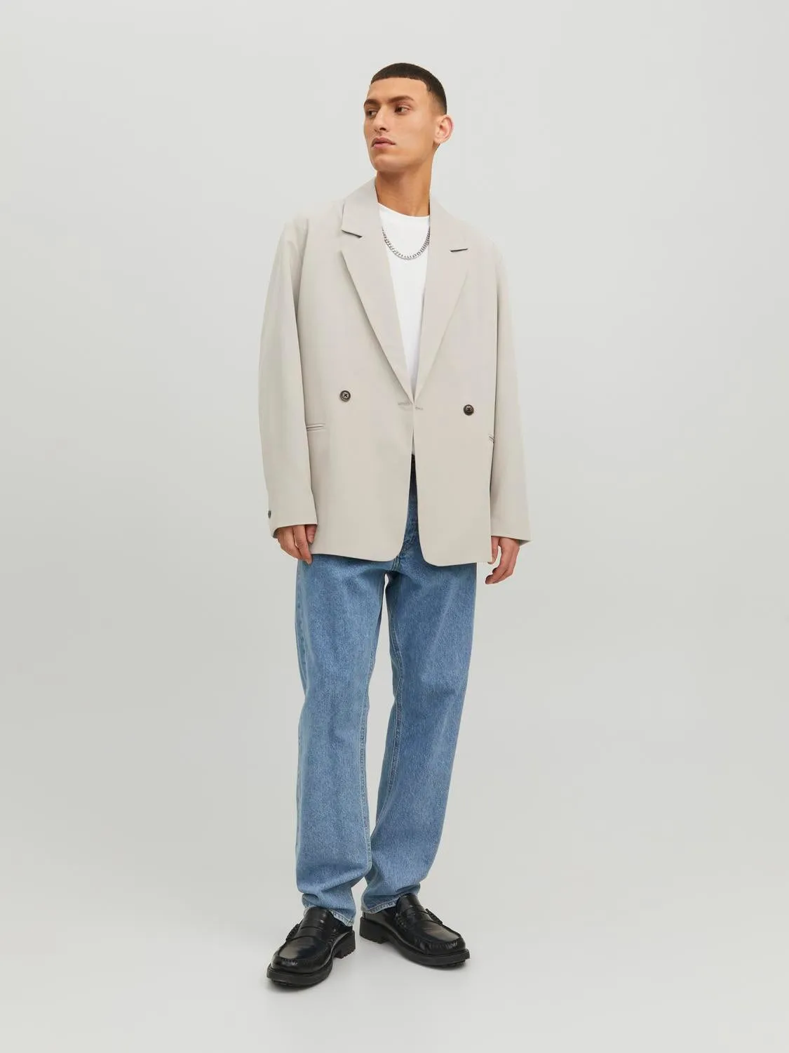JORPECHE Blazers Corte oversized | Beige | Jack & Jones®