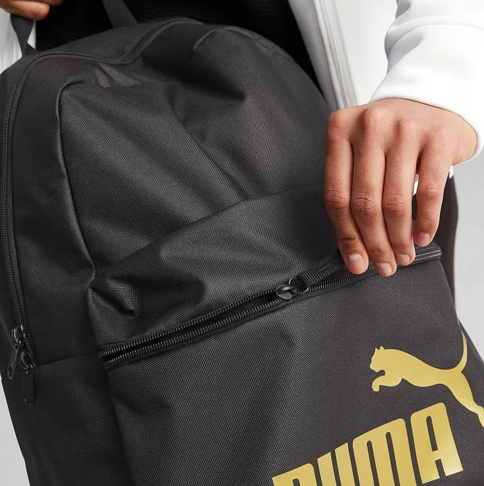 mochila Puma Phase - PUMA Black/Golden Logo