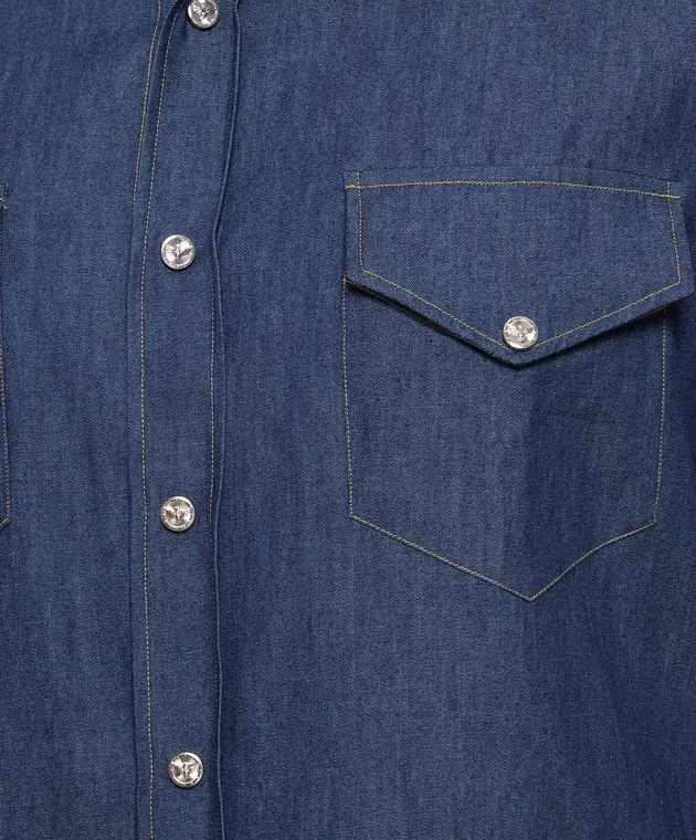Primo Imperatore Blue denim shirt