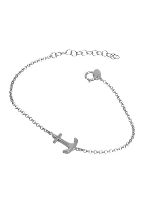 Pulsera plata con motivo ancla 266_044327-1-1