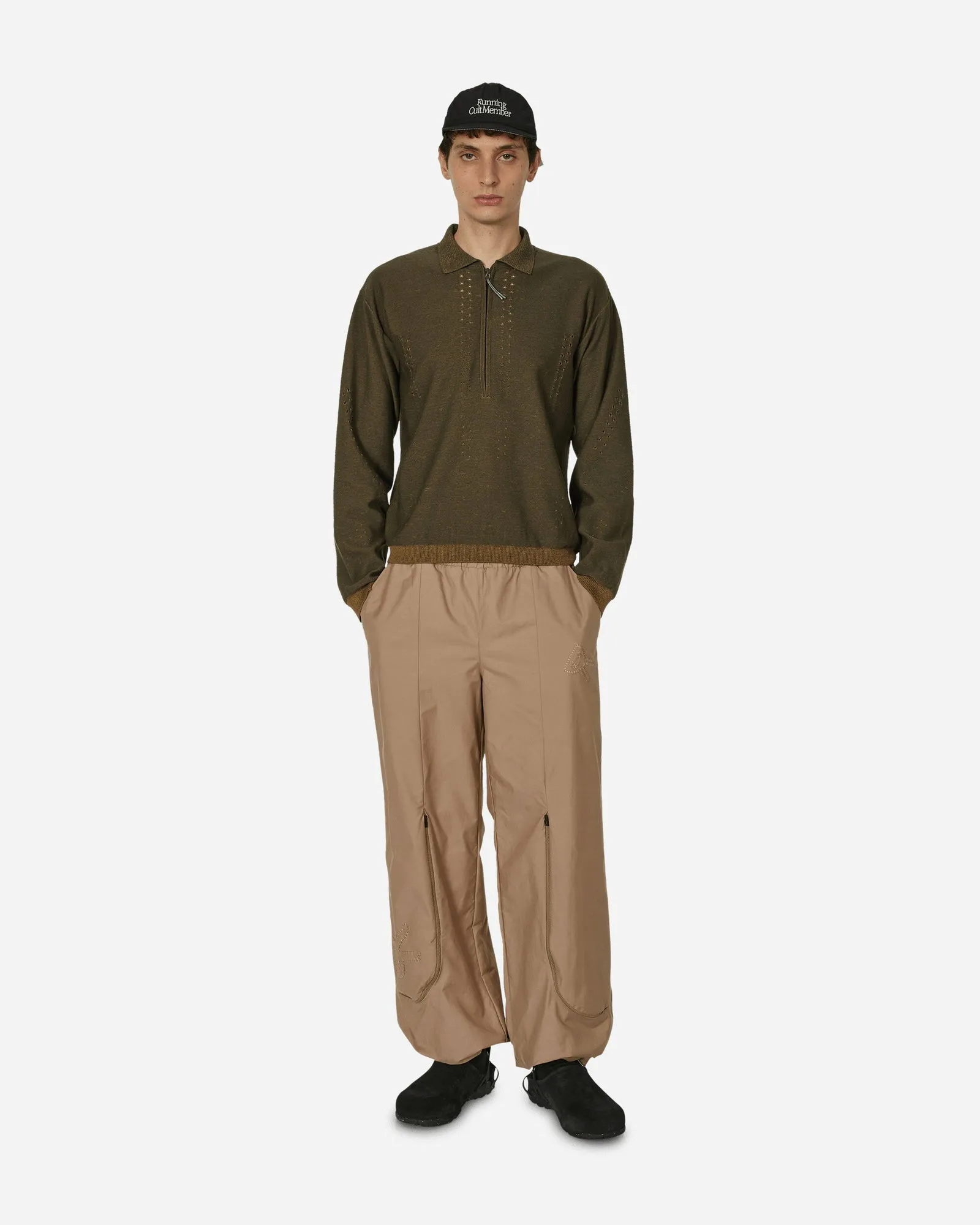 ROA Merino Polo Sweater Military Green