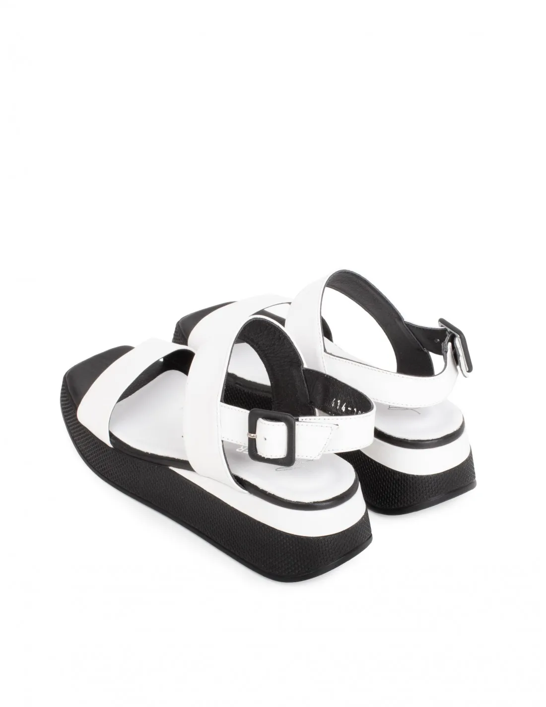 Sandalias Tiras Blancas Cuña