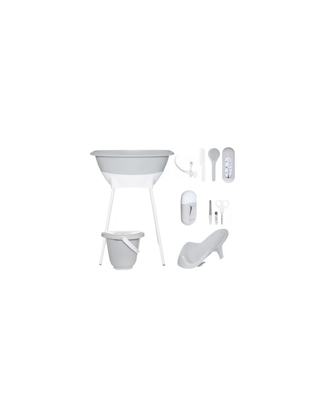 Set de baño 02 bebé light grey de Luma Babycare