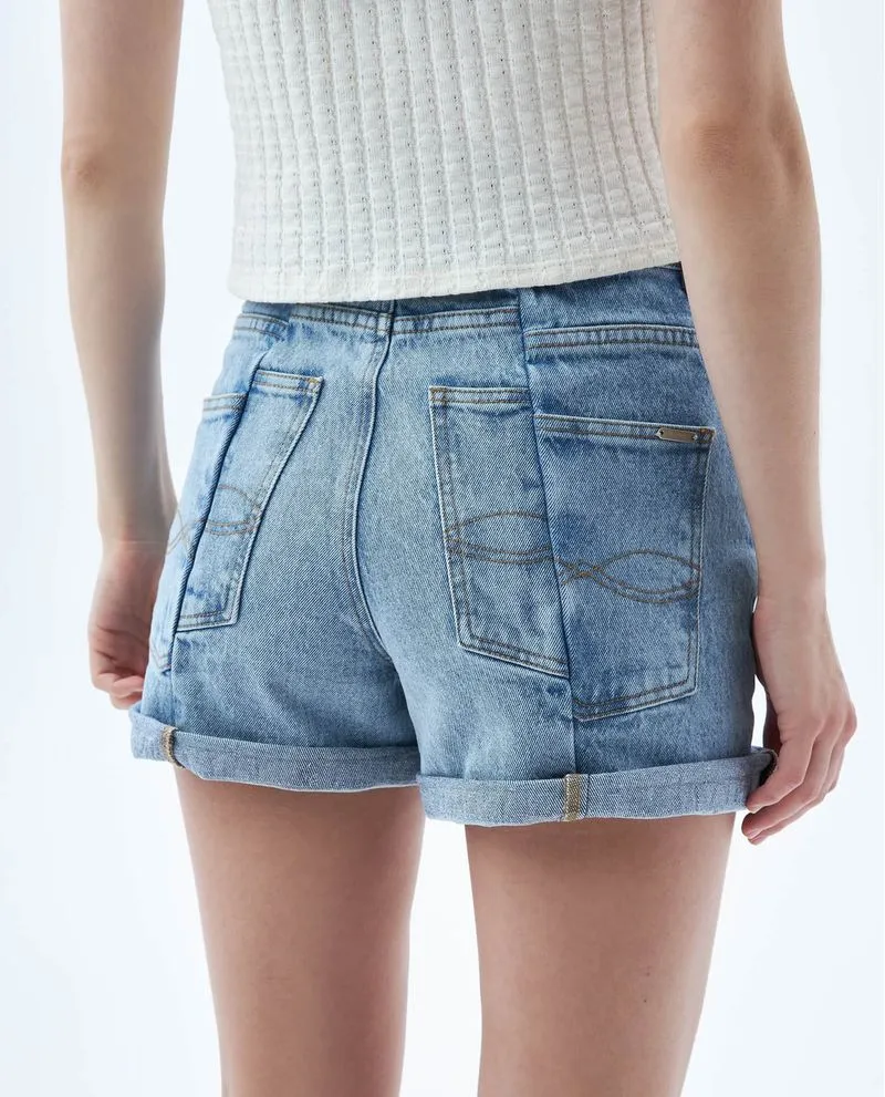 Short con bloques de color para mujer