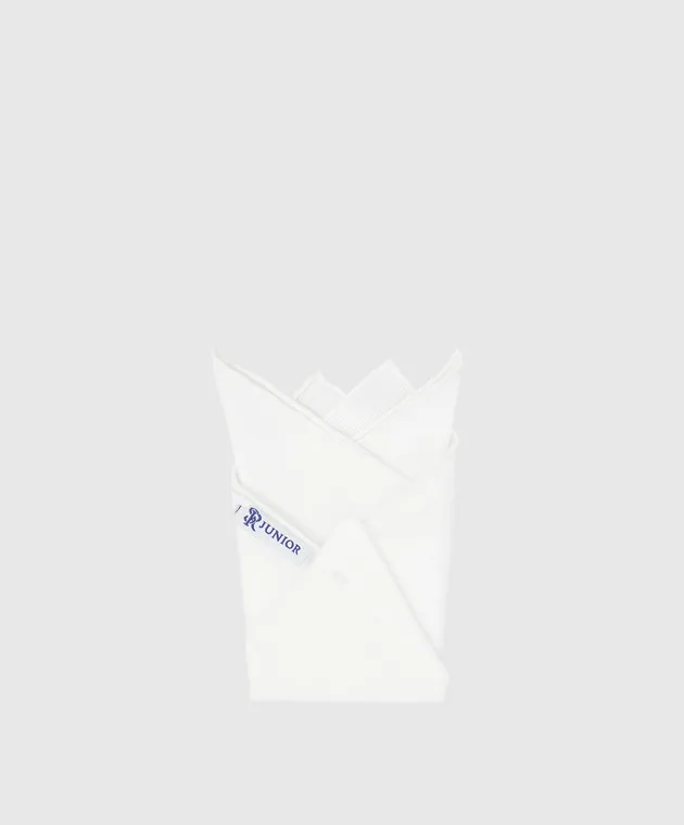 Stefano Ricci Children's white jacquard pasha scarf