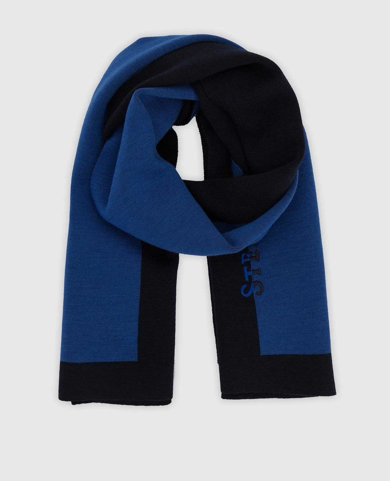 Stefano Ricci Children's wool scarf with embroidery