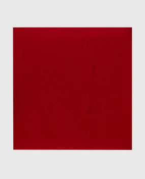 Valentino Red silk scarf in Toile Iconographe pattern