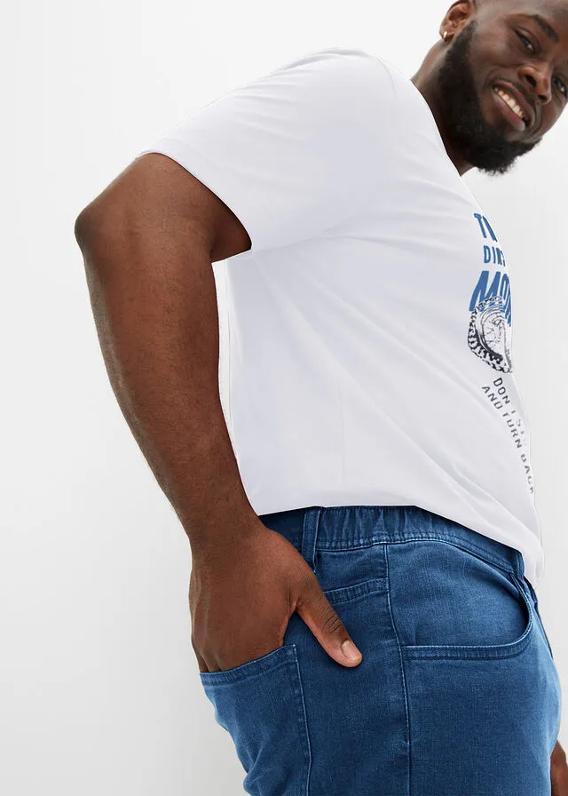 Vaqueros 3/4 azul claro denim