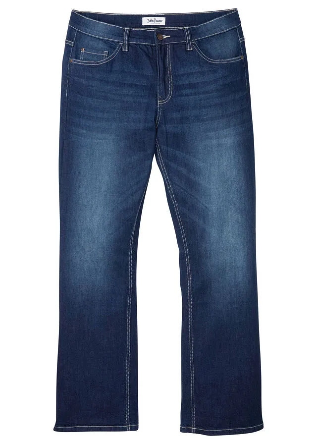 Vaqueros elásticos de corte regular y bootcut Denim