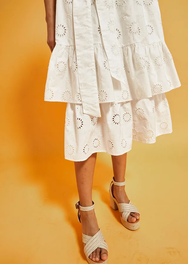 Vestido midi Blanco