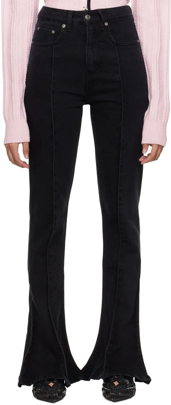 Y/PROJECT Black Trumpet Jeans