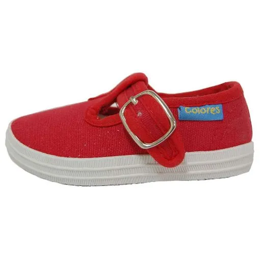 Zapatillas De Lona Rojo De Niño Colores 11475-20 (tallas De 20 A 25)