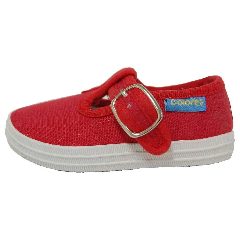 Zapatillas De Lona Rojo De Niño Colores 11475-20 (tallas De 20 A 25)