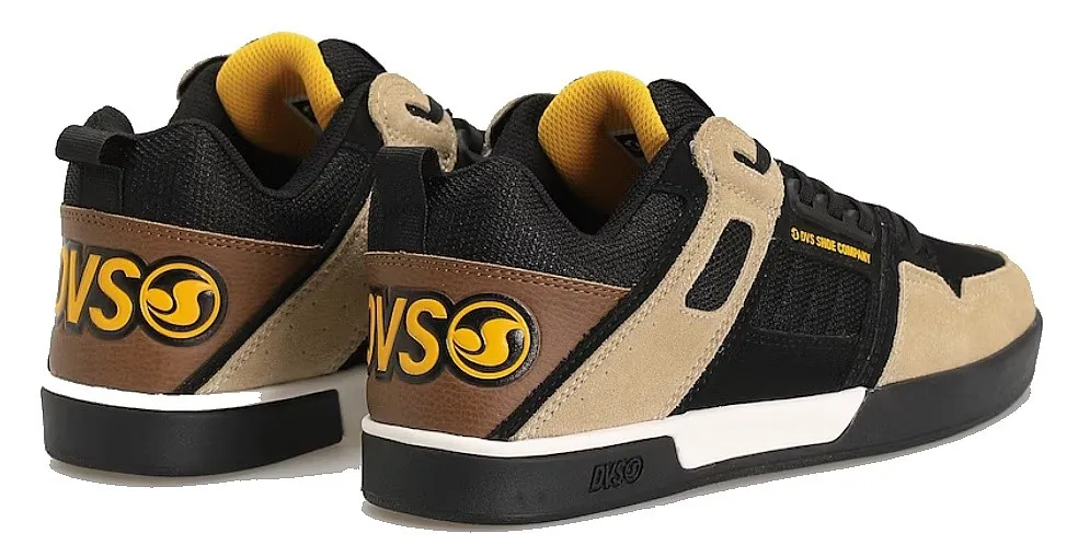 zapatos DVS Comanche 2.0+ - Black/Tan/Yellow/Suede - men´s